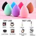 Pack of 1 Foundation Sponge Blender Blending Facial Makeup Sponge Cosmetic Puff Makeup Foundation Powder Beauty Blending Sponge-Assorted Colors. 