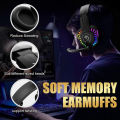 PRO II RGB Gaming Headphones with Noise Cancelling Mic, 7.1 Surround Sound, Super Bass, Vibration, Soft Memory Foam Ear Cushions, for PC, PS4, Mobile, Laptop, and Gaming Consoles - Unique Mall. 