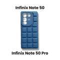 Infinix Note 50 4G / Note 50 Pro 4G Cover Soft Matte Silicone Puffer Down Jacket Style Box Design Camera Protection Back Case for Infinix Note 50 4G / Note 50 Pro 4G. 