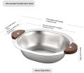 1Piece Korean Snack Bowls 304 Stainless Steel Bowl Handle, Durable Mixing Bowls, Fruit Salad, Soup, Rice, Noodles, Ramen, Korean Snack Bowls. 