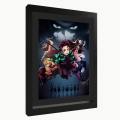 Demon Slayer Anime Poster Frame, Framed Anime Posters - Raqeeq OFD153. 