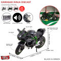 Diecast Kawasaki Ninja H2R, Ducati Double Silencer, VAS Panigale Bike Alloy Model Kids Toy, Die Cast Two Wheel Racing Sports Motorbike Scale Replica_ Metal & Plastic Models With Music Sound & Light, Special Edition Suspension Children Toys Race Vehicle. 