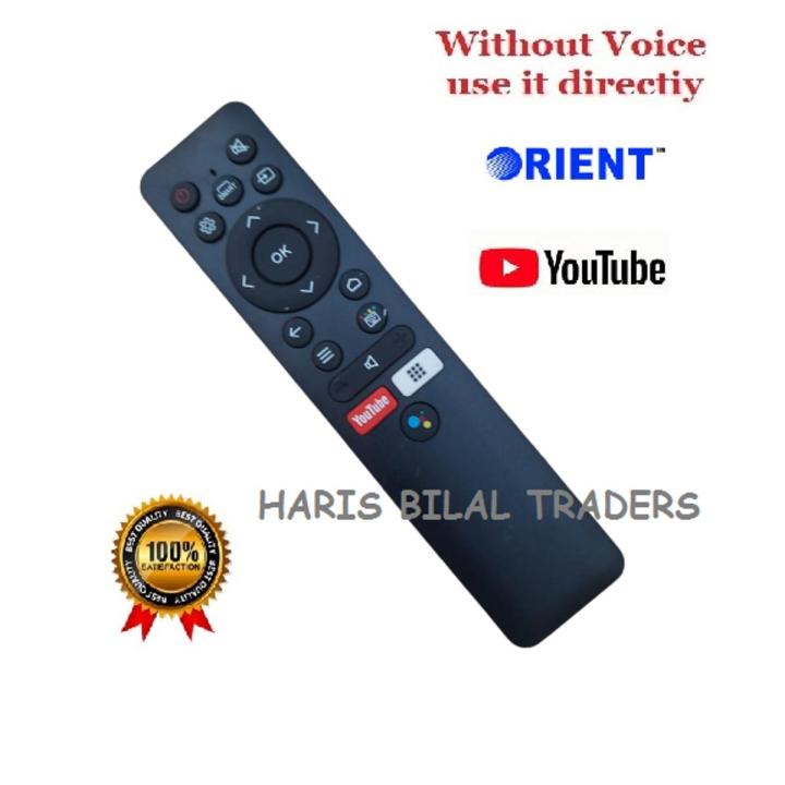 ORIENT smart LED TV Remote Control With out Voice command with YouTub button