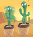 Funny Dancing Cactus Toy 120 Songs Talking Record Repeat USB Charging Child Plush Toys Birthday Present Lovely Education Gift. 