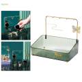 Serving Tray Makeup Vanity Tray Desk Organizer Tray Non Slip Coffee Table Decor Tray Desk Organizer for Party Desktop Home Dining Room Decor. 