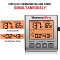 ThermoPro TP16S Digital Meat Thermometer BBQ Kitchen Cooking Thermometer With Probe Timer Backlight Oven Thermometer. 