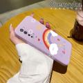chenyyka For OPPO Find X2 Lite Reno 3 Pro 5G Find X2 Neo Case Lovely Rainbow Pattern Square Creative Soft Silicone Edge Pattern Phone Case Full Cover Lens Camera Protection Cases Shockproof Phone Cover. 