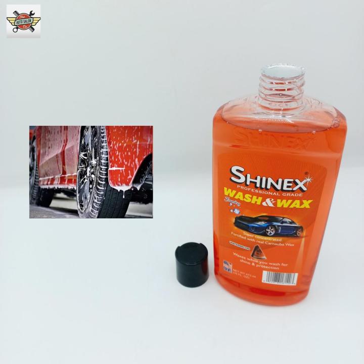 Shinex Car Wash & Wax - Car Shampoo Foaming - 473Ml Water Mellon