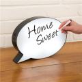 Led Message Handwriting Letter Light Box Speech Bubble Shape Writing Board Add 1 Pen For Birthday Party Wedding. 