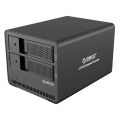 Orico NS200RU3 2-Bay USB Hard Drive Enclosure w. Raid - USB3.0, Black. 