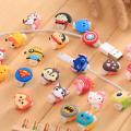 Cartoon USB Cable Protector I-P-h-0-ne/Android/Hands Free Charger Data Cable line savior. 