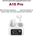 A10 Pro Touch Screen LED Ear Buds ANC Wireless Earbuds - Airpods - TWS Noise Cancelling Earbud - AirpodsPro - Earphone - Air Pods - Dual Earphones Headset - Bluetooth Handsfree - Bluetooth 5.4 Airbuds Long Battery - Airpods ANC/ENC Touch Screen Wireless. 