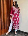Indian Chicken Kari Linen Long Shirt 1pc. 