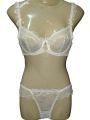 Bridal See Through Lingerie Set Push Up Lingerie Set Floral Net Bikini. 