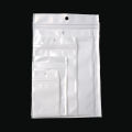 9 Size White/Clear Self Seal Zipper Plastic Bag Retail Jewelry Packaging Pack Poly Bag Zip Lock Storage Bag Hang Hole. 