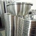 Unique Stainless steel bowls in 3 sizes small 20cm, medium 22cm, large 26cm. 