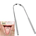 Tongue Scraper Tongue Cleaner U Shape Fresh Breath Care Scraper, Bacteria Inhibiting Non-Synthetic Grip Tongue Cleaning Tool Pack of 1. 