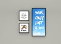 Motivational Photo Frames Inspirational Quotes Frame For Wall Decor and Room Table Decor Office / Home / 3 PC Gift Photo Frame. 