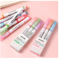3pc / 6pc Creative Highlighter Curve Pen Quick-drying Flower-shaped Outline Pen Notes Hand Account Marking Painting School Supplie. 
