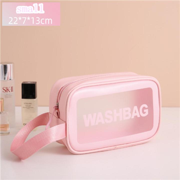 Women Portable Travel Wash Bag Female Transparent Waterproof Makeup