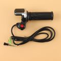 48V Electric Bicycle Scooter Speed Throttle Grip LCD Display with Switch EBike Twist Throttle Accelerator Handlebar Grip. 