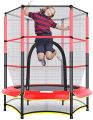 55′′ Round Kids Trampolines Indoor, 4.5FT Outdoor Trampoline with Enclosure Net for Toddler 55" 4.5FT Junior Trampoline With Enclosure Safety Net Kids Activity. 
