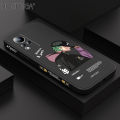Hontinga for Infinix Note 11 / Note 12 G88 Back Cover Handsome Green Hair BoySide Design Case Square Edge Liquid Silicone Phone Case. 