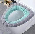 Bathroom Tools Commode Seat Cover Comfortable Bathroom Toilet Seat Cover Soft Knitting Fabric Case Pad Winter Warm Mat Pumpkin Pattern Soft Cushion Toilet Seat Warmer Cover Toilet Accessories - 1Pc. 