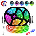 Street Vendor Rgb Led Strip Light Waterproof Remote Control Color Changing 3528 - Complete Kit. 