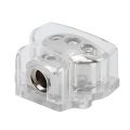 Nickel Plated Power Ground Distribution Block 1 In 3 Out Car Audio Stereo Modification Parts. 