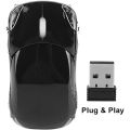 KOKKO Wireless Mouse 2.4GHz 1600 DPI Wireless Sport Car Shaped Mice With USB Receiver For PC Laptop Home Computer. 