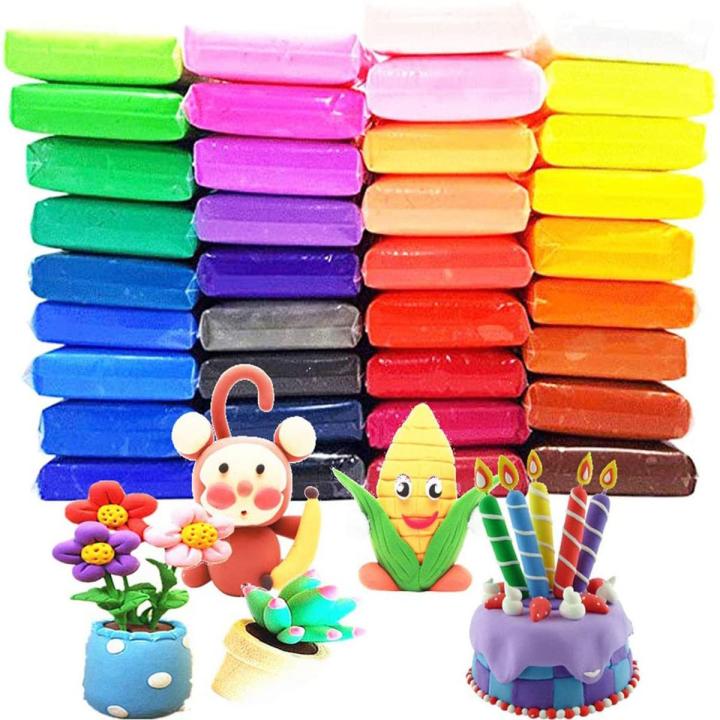 pack of 48 Colors Trendy Super Light Clay / Air Drying Light Clay / Super Light Clay Art # OFA-AFC01 (48 Pcs)
