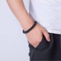 Black Beads Bracelet for Men & Woman. 