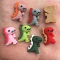 Resin Lovely Colorful Mini Dinosaur Flatback Cabochon Stone 20PCS Scrapbook DIY Decor Home Lacquer Figurine Crafts OF715*2. 