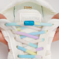 Solitary waves Colorful No tie Shoelaces Elastic laces Sneakers Rainbow Round Tennis Shoelace without ties Kids Adult Running Shoes Accessories. 