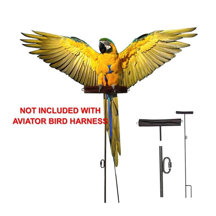 Pet Bird Harness and Leash,Adjustable Parrot Bird Harness Leash - Pet Anti-Bite Training Rope Outdoor Flying Harness and Leash(S)