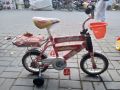Kids Cycle Age 2-6,12 inch Smarty Double bar Iron Wheel Double Chimtta Kids Bike with Training Wheels & brakes, Children Bicycle with Basket for Boys & Girls Birthday. 
