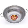 30cm Fruits Washer Bow Rice Washing Stainless Steel Kitchen Fruit Vegetable Rice Washing Baskets (3 Sizes Mentioned in variation) Drain Basin Basket Kitchen Fruit Vegetable Rice Washing Baskets ki. 