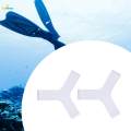 2Pcs Diving Gripper Scuba Fin Straps for Scuba Diving Water white. 