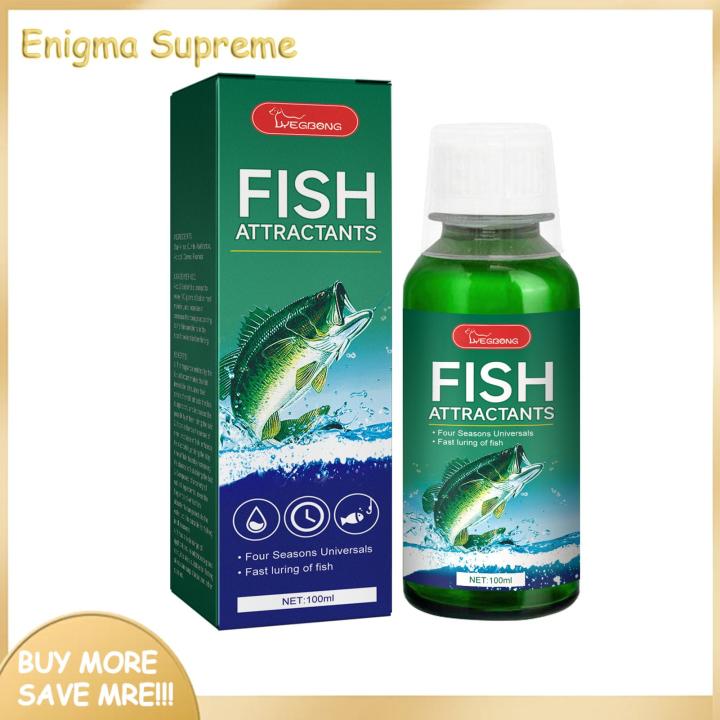 Enigma- Fishing Bait Additive Powerful Fish Bait Enhancer Liquid for Trout Carp Bass 100ml Concentrated Attractor for Strong Lure Action Favorite Natural Fish Bait