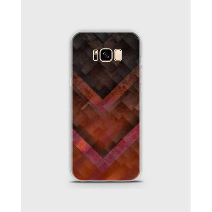 Samsung S8 Plus Cover in Hybrid Soft Case cover Tpu  Dark Color Shape- 1cover2486