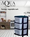 Vegetable/Fruits Rack - Premium quality - 3 Layer Compartment - Plastic material. 