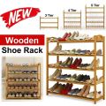 Wooden Shoe Rack Shoe Stand Folding Shoe Rack Wooden Planter Stand Wooden Stand Rack For Multipurpose Shoe Organizer Storage Organizer 3-4-5 Shelfs. 