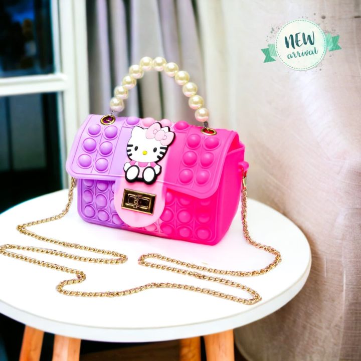 Pearl Handle Girls Crossbody Shoulder Bag Handbags