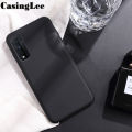 Protect Cover For Realme Narzo 30 Case Soft Liquid Silicone Cover Environmentally Silicone Back cover Realme Narzo30 Phone Cases For girls and Boys. 
