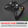 Xbox 360 Gamming Wired Controller with Vibration Feedback, Wired Reliability ,USB Interface Gamepad - by Unique Mall.. 