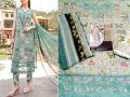 Trendy Butterfly Print Embroidered EID Lawn Dress 2023 with Chiffon Dupatta. 