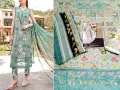 Trendy Butterfly Print Embroidered EID Lawn Dress 2023 with Chiffon Dupatta. 