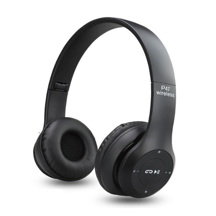 P47 Wireless Bluetooth Headphones with Mic Foldable Noise Cancelling
