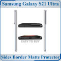 Samsung Galaxy S21 Ultra Side Borders Matte Protector Soft Skin Sheet Sides Coverage For Samsung Galaxy S21 Ultra. 
